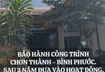 Bảo hành công trình sau 2 năm đưa vào hoạt động