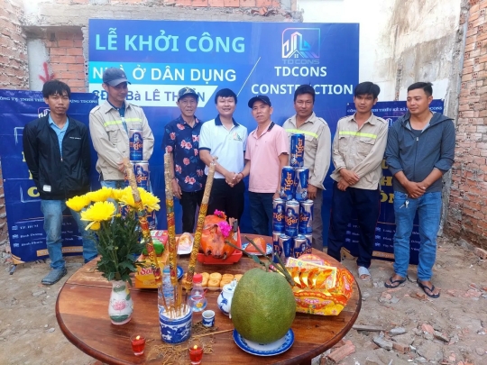 XÂY NHÀ TRỌN GÓI BÁC ẨN THỦ ĐỨC ( đổ bê tông sàn trệt )